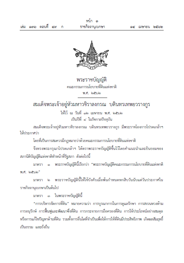 คณะกรรมการนโยบายที่ดินแห่งชาติ